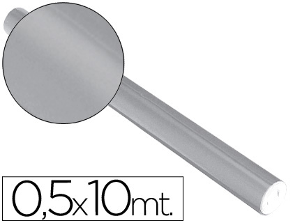PAPEL METALIZADO SADIPAL 50 CM X 10 MT. 65 GRS/M2 PRATEADO