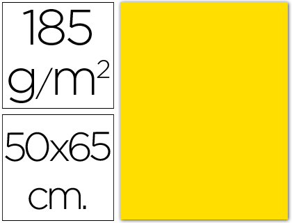 CARTOLINA GUARRO 50X65 CM 185 GR AMARELO ESCURO