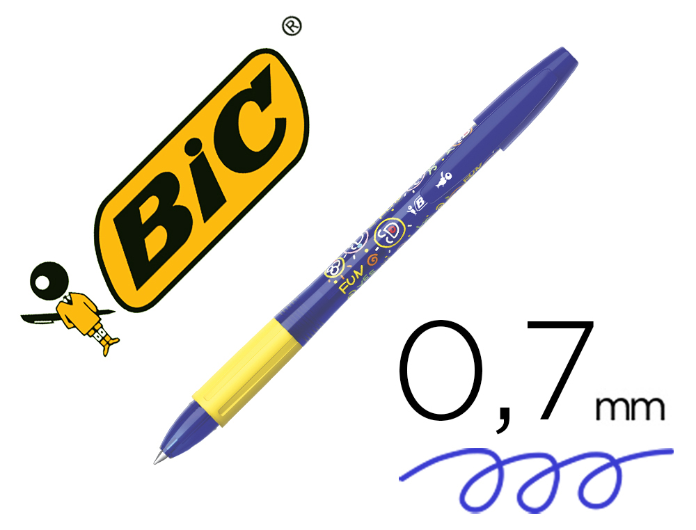 ESFEROGRAFICA BIC GELOCITY ILLUSION APAGAVEL AZUL PONTA DE 0,7 MM