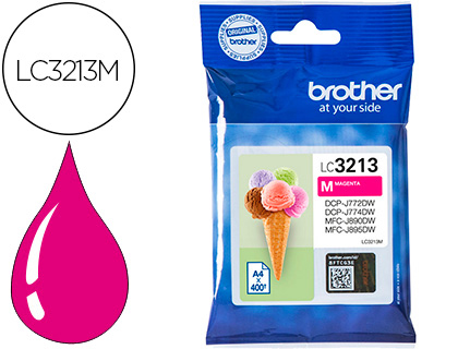 TINTEIRO BROTHER LC3213 DCP-J572 / DCP-J772 / DCP-J774 / MFC-J890 / MFC-J895 MAGENTA 400 PAG