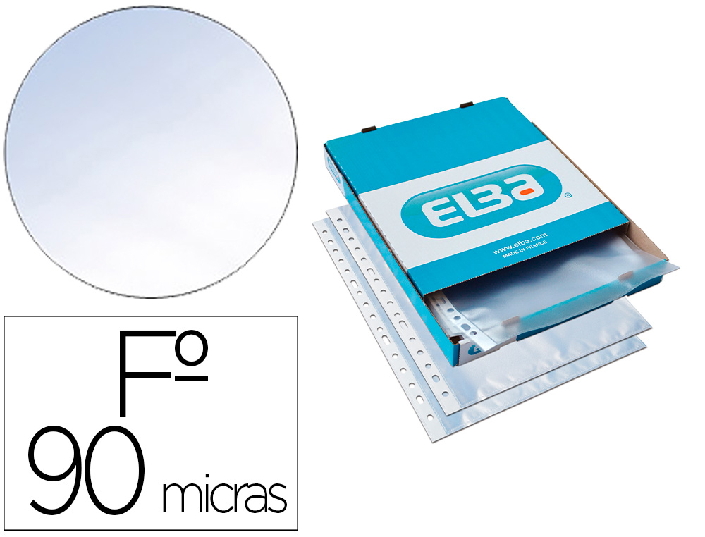 BOLSA CATALOGO/MICA ELBA STANDARD FOLIO 90 MICRONS PELE LARANJA CAIXA DE 100 UNIDADES