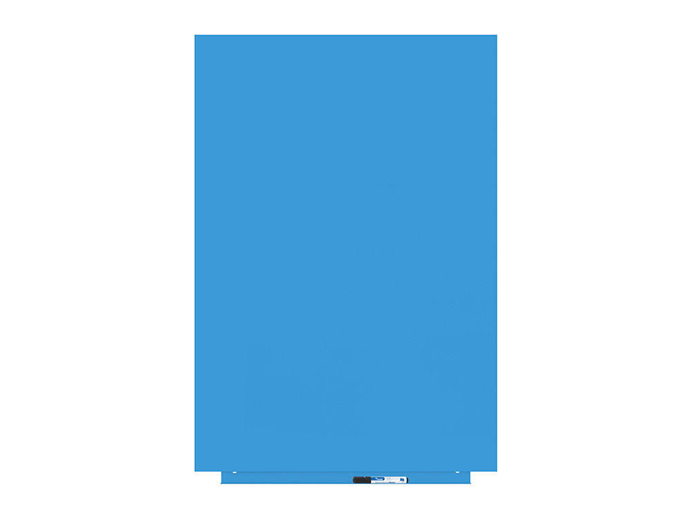 QUADRO BRANCO ROCADA LACADO BRANCO QUADRO MAGNTICO MODULAR LACADO SEM MOLDURA COR AZUL 75X115 CM