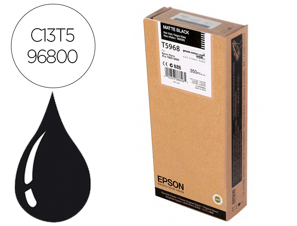 TINTEIRO EPSON GF STYLUS PHOTO 7900/9900 PRETO MATE