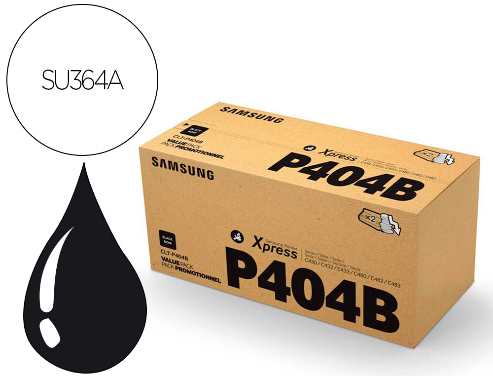 TONER HP SAMSUNG SLC430/W PACK 2 PRETO