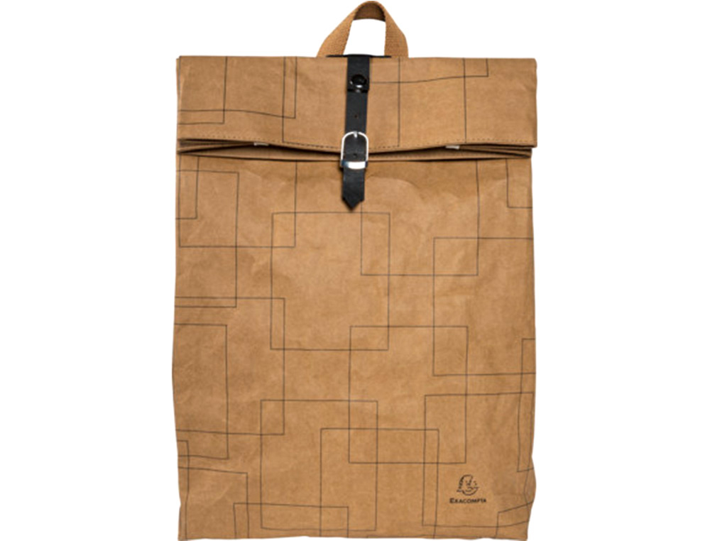 MOCHILA EXACOMPTA ETERNECO COURO IMITACAO VEGETAL 360X100X450 MM