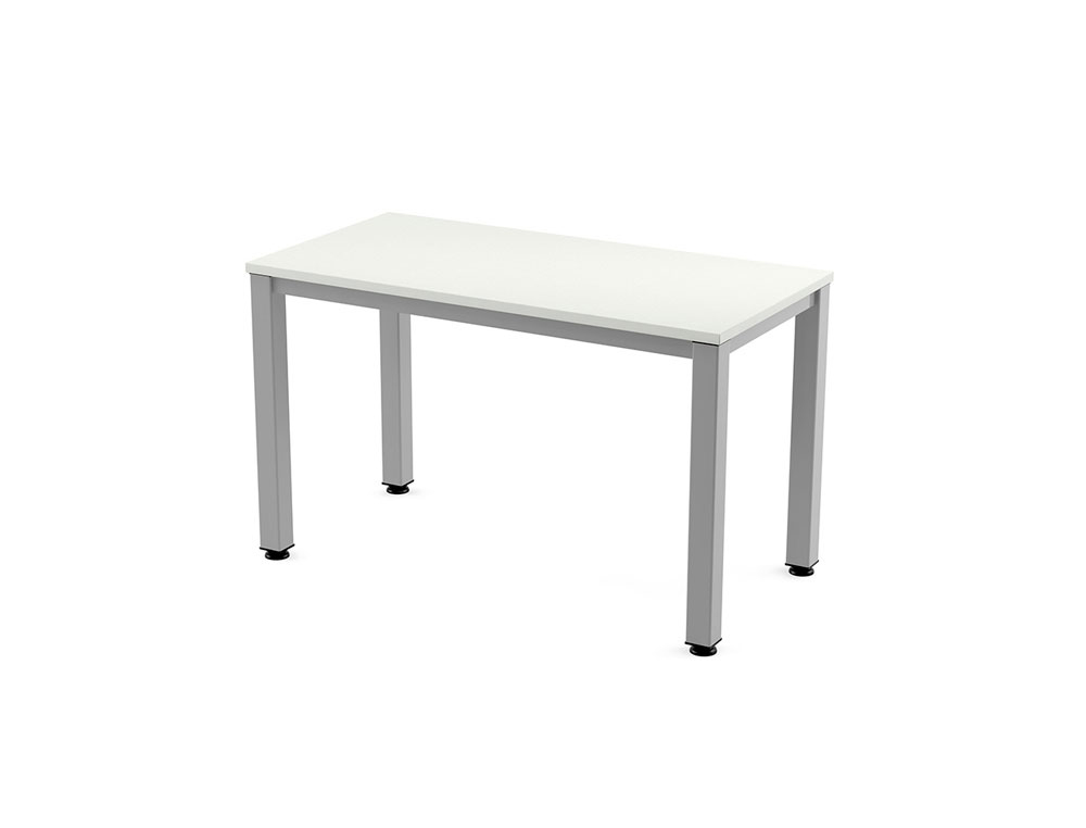 MESA DE ESCRITORIO ROCADA EXECUTIVE 2000AD04 ALUMINIO/BRANCO 120X60 CM