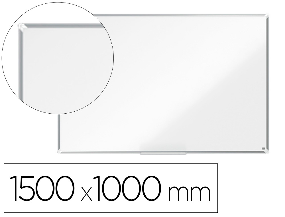 QUADRO BRANCO NOBO PREMIUM PLUS ACO LACADO MAGNETICO 1500X1000 MM