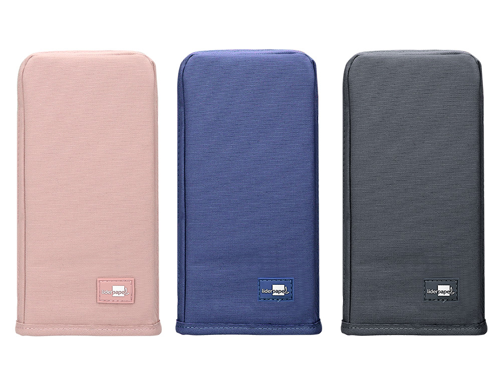 ESTOJO ESCOLAR LIDERPAPEL VERTICAL 4 DEPARTAMENTOS IMAN PARA CONVERTER EM PORTA LAPIS SORTIDOS 210X100X55MM