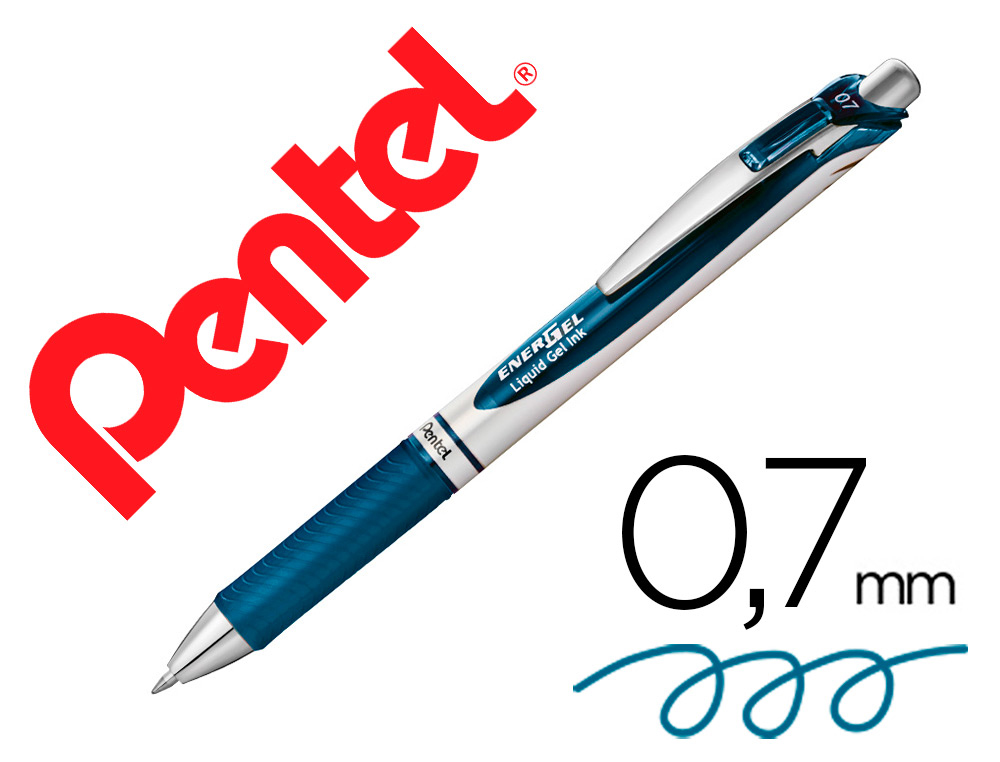 ROLLER PENTEL BL77 0,7 MM ENERGEL RECTRACTIL AZUL MARINHO