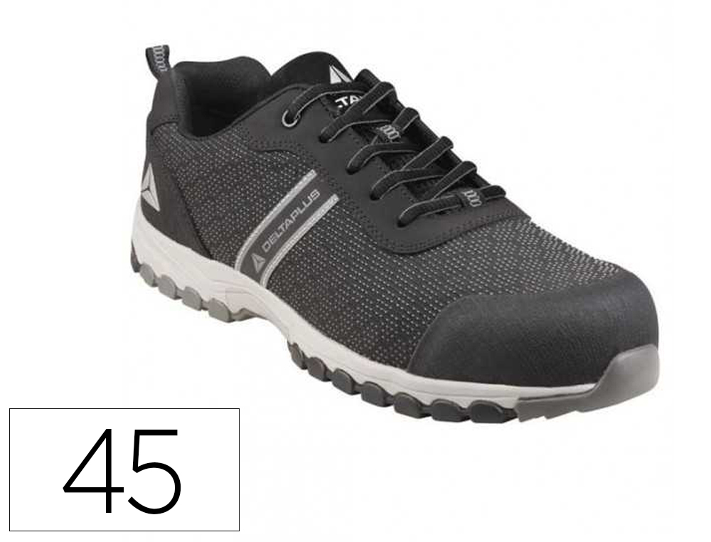 SAPATOS DE SEGURANCA DELTAPLUS BOSTON DESPORTIVOS POLIESTER COM REFORCO TPU SOLA SELADA PRETO TAMANHO 45