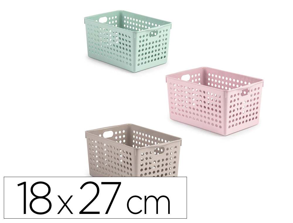 CESTO DE ORGANIZACAO PLASTIFORTE ATLAS N 2 180X270 MM CORES SORTIDAS
