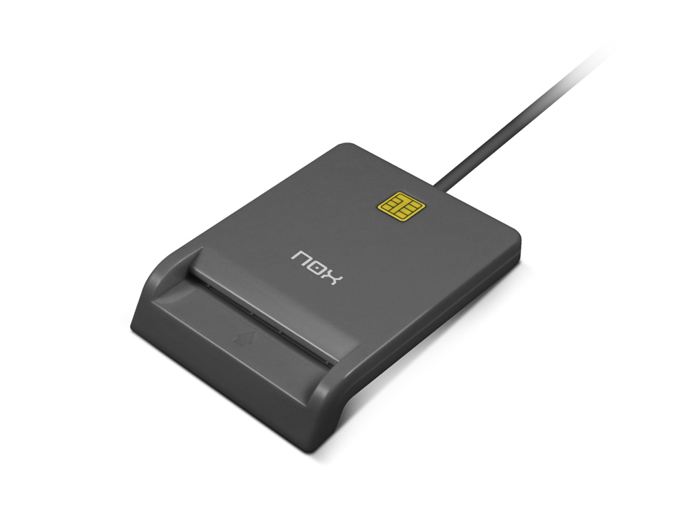 LEITOR DE CARTOES INTELIGENTES NOX USB 2.0 COR PRETO
