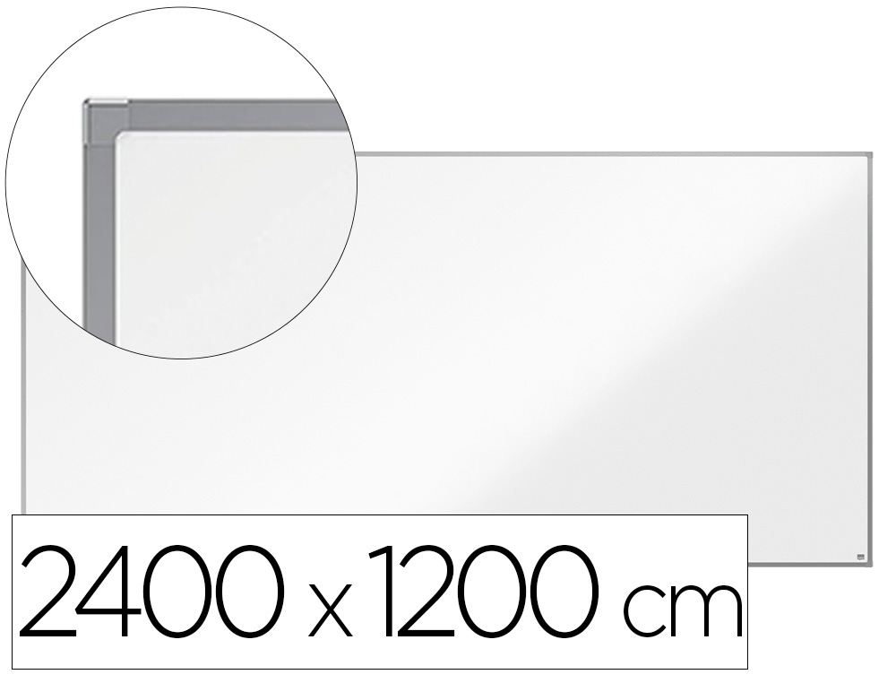 QUADRO BRANCO NOBO ESSENCE ACO VITRIFICADO MAGNETICO 240X120 CM