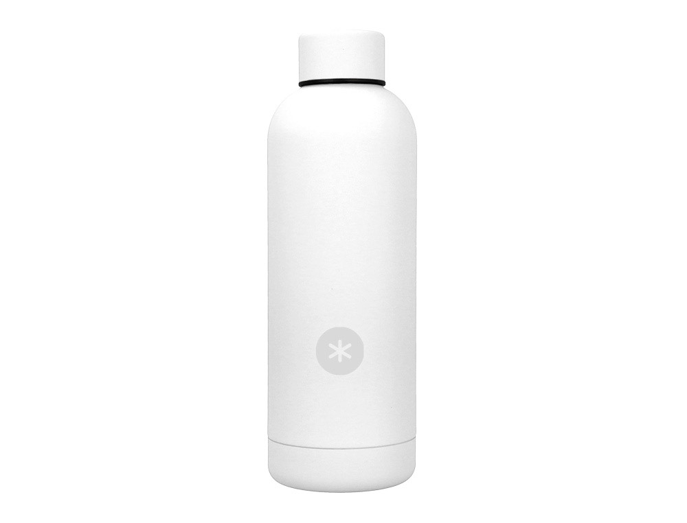 GARRAFA ANTARTIK ISOTERMICA ACO INOXIDAVEL LIVRE DE BPA COR BRANCO 500 ML