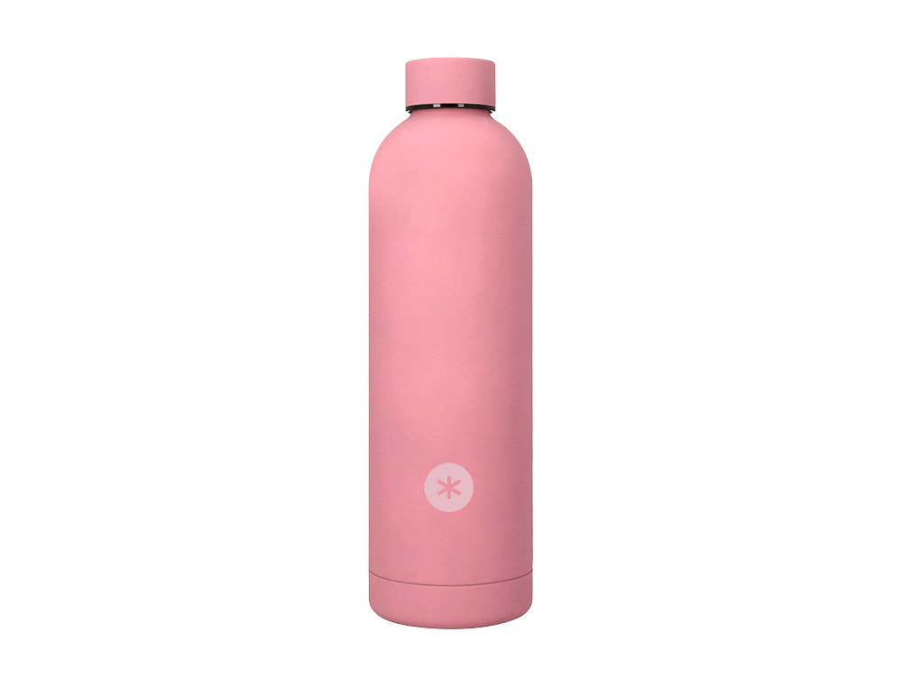 GARRAFA ANTARTIK ISOTERMICA ACO INOXIDAVEL LIVRE DE BPA COR ROSA 750 ML