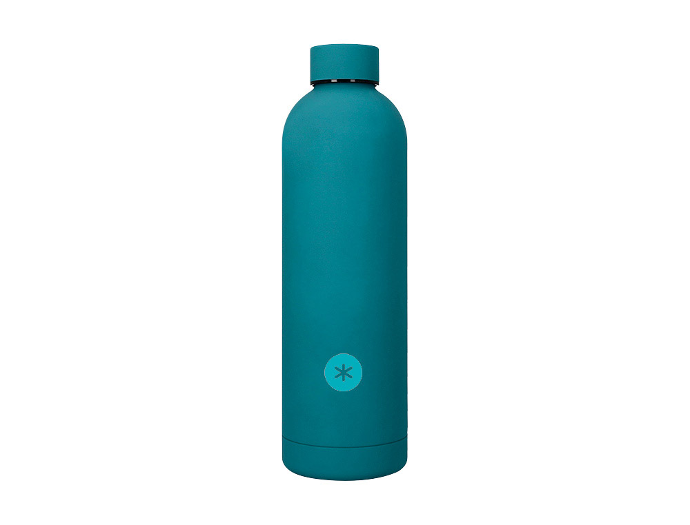 GARRAFA ANTARTIK ISOTERMICA ACO INOXIDAVEL LIVRE DE BPA COR TURQUESA 750 ML