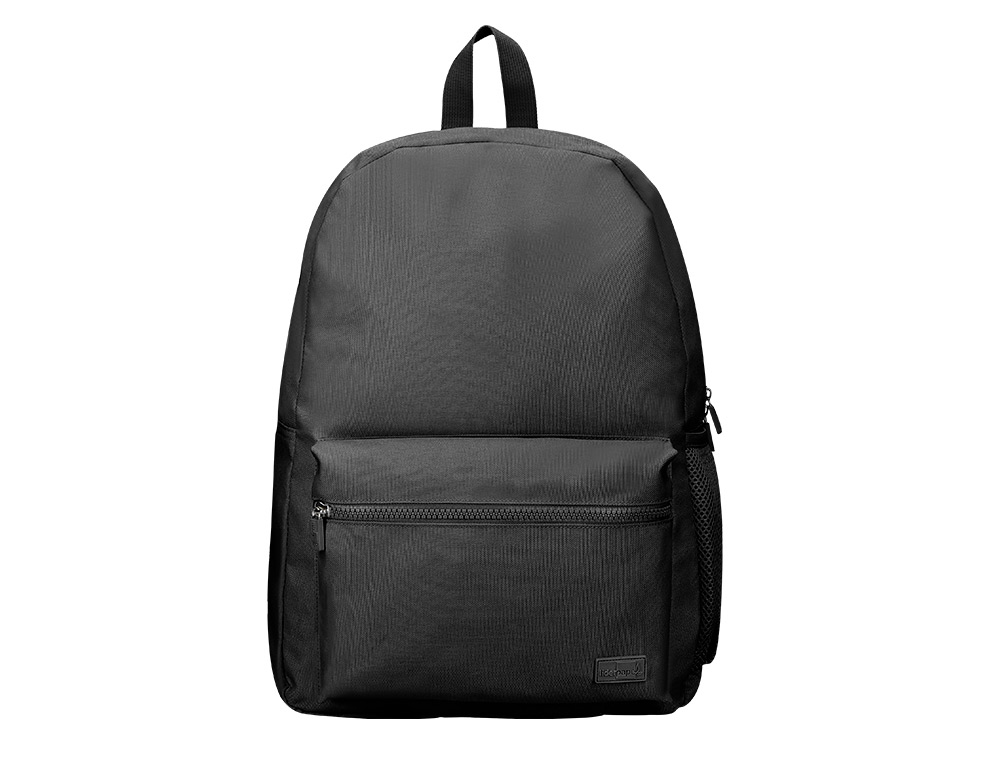 MOCHILA ESCOLAR LIDERPAPEL BOLSO LATERAL ELASTICO COR PRETO 400X125X300 MM