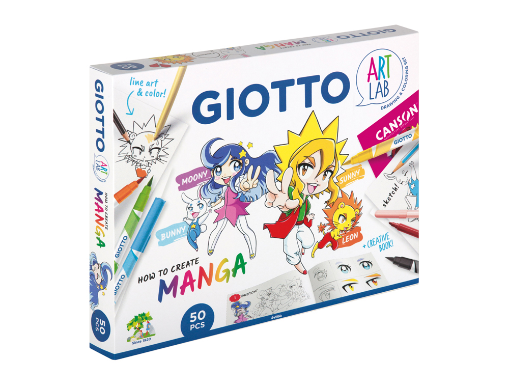 CONJUNTO CRIATIVO GIOTTO ART LAB MANGA