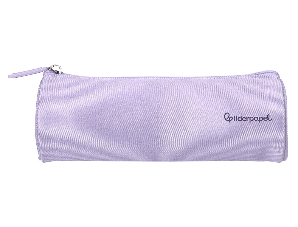 ESTOJO ESCOLAR LIDERPAPEL CILINDRICO LARGO 210X70 MM LILAS