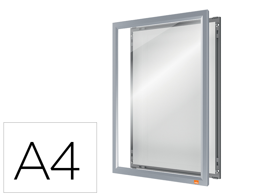 MOLDURA PORTA ANUNCIOS NOBO IMPRESSION PRO DIN A4 MOLDURA DE CLIP ALUMINIO 235X13X325 MM