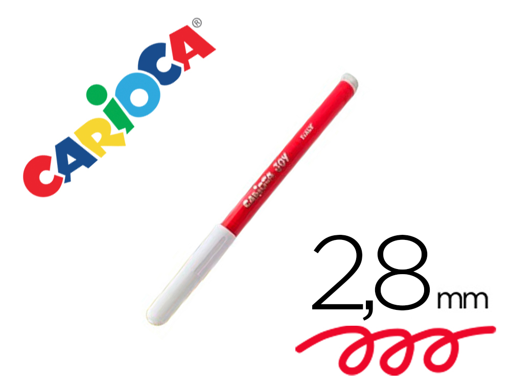 MARCADOR CARIOCA JOY PONTA FINA 2,8 MM LAVAVEL COR VERMELHO
