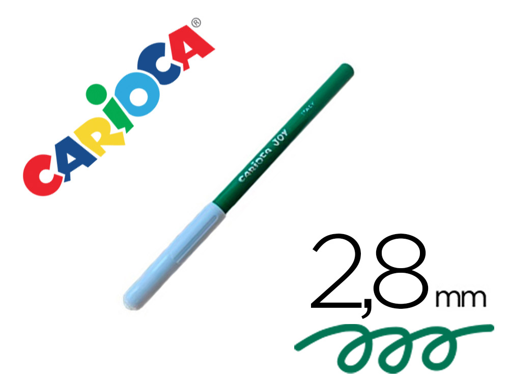 MARCADOR CARIOCA JOY PONTA FINA 2,8 MM LAVAVEL COR VERDE