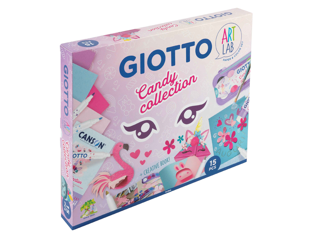 CONJUNTO CRIATIVO GIOTTO ART LAB CANDY COLLECTION