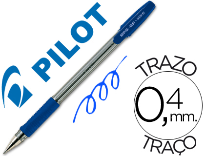 ESFEROGRAFICA PILOT BPS-GP AZUL -COM GRIP-TINTA BASE DE OLEO -COM TAMPA