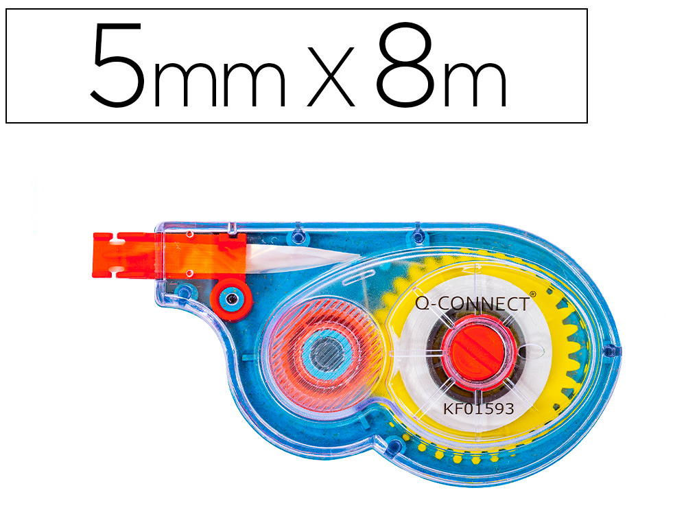 CORRETOR FITA BRANCA Q-CONNECT 5 MM X 8 MT EM BLISTER