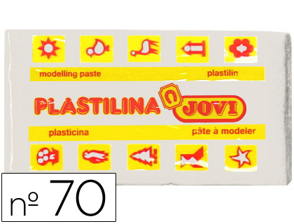 PLASTICINA JOVI 70 50 GR BRANCA