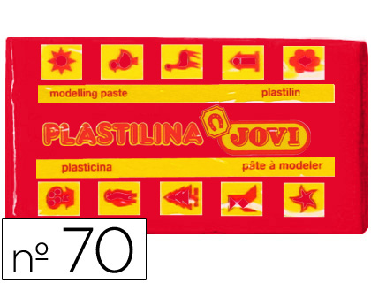 PLASTICINA JOVI 70 50 GR VERMELHO