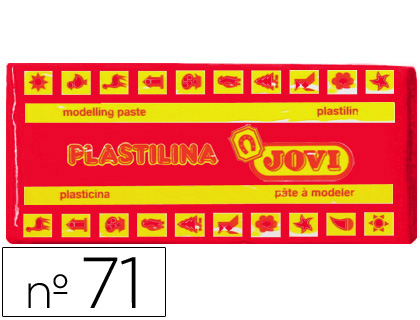 PLASTICINA JOVI 71 150 GR VERMELHO