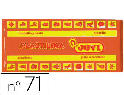 PLASTICINA JOVI 71 150 GR LARANJA