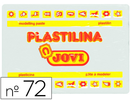 PLASTICINA JOVI 72 350 GR BRANCA