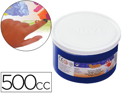 PINTURA A DEDOS JOVI 500 ML AZUL