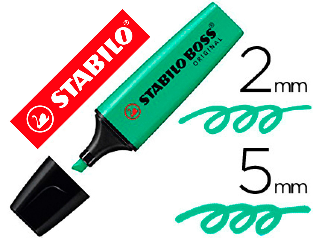 MARCADOR FLUORESCENTE STABILO BOSS 70 TURQUESA