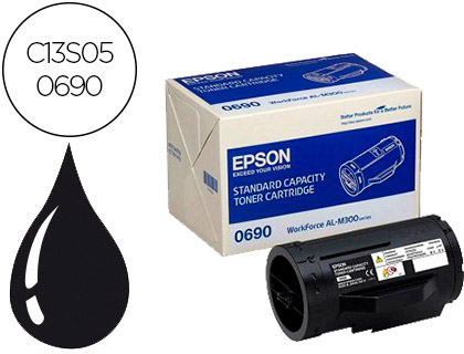 TONER EPSON 0690 WORKFORCE AL-M300 / AL-MX300 PRETO 2.700 PAG