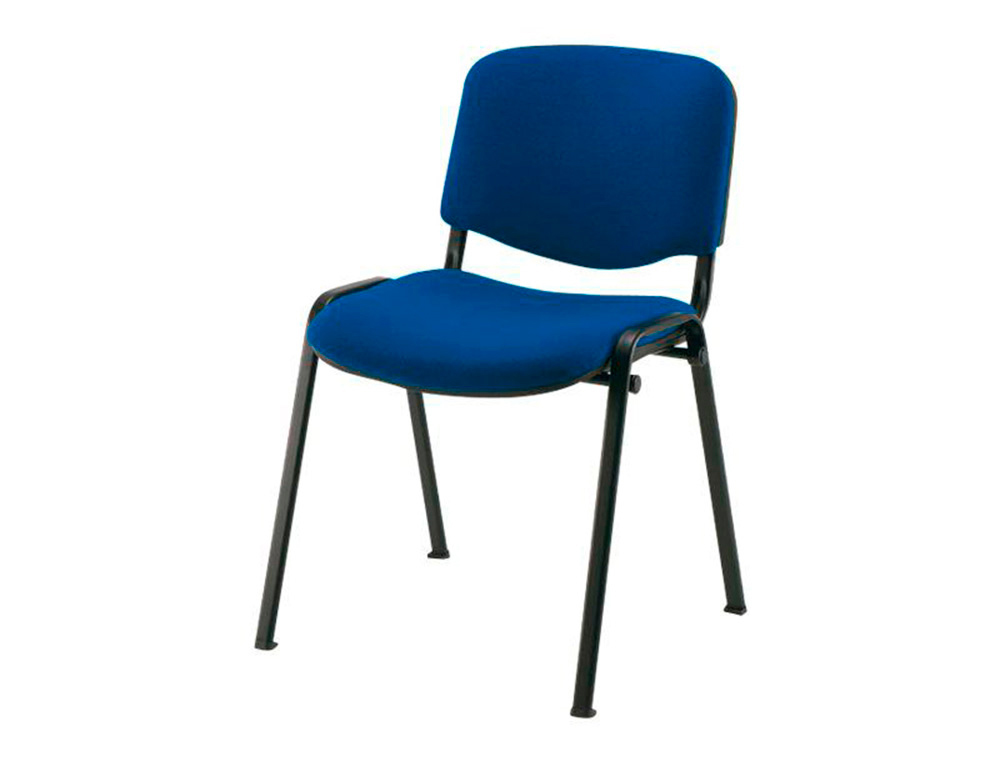 CADEIRA CONFIDENTE Q-CONNECT EMPILHAVEL BRACOS CURTOS FORRADA SEM RODAS ALT 910 MM LARG 460 MM PROF 440 MM COR AZUL