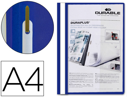 BOLSA DOSSIER DURAPLUS DIN A4 COM FASTENER AZUL 2579-06