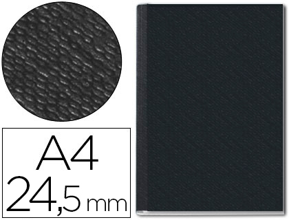 CAPA DE ENCADERNACAO CHANNEL RIGIDA 73960095 PRETO LOMBADA 24,5 MM CAPACIDADE 245 FOLHAS