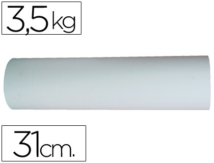 PAPEL BRANCO BOBINE DE 31 CM 3,5 KG