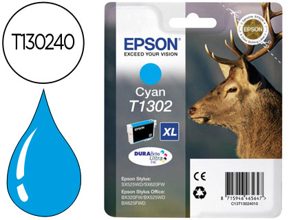 TINTEIRO EPSON STYLUS T1302 CIAN OFFICE BX320F ALTA CAPACIDADE