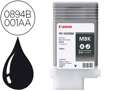TINTEIRO CANON PFI-102MBK INK TANK PRETO MATE