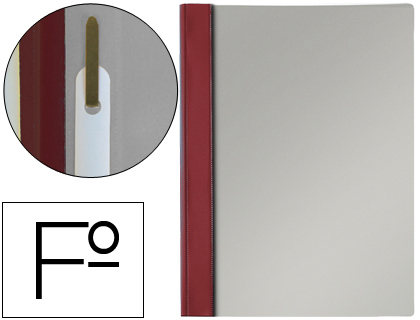 BOLSA DOSSIER ESSELTE FASTENER PVC FOLIO BORDEAUX