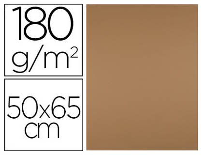 CARTOLINA LIDERPAPEL 50X65 CM 180 GR CASTANHO CLARO