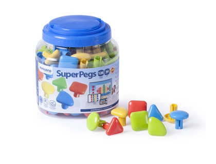 JOGO MINILAND SUPER PEGS 128 PECAS
