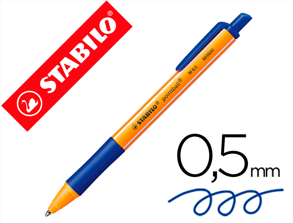 ESFEROGRAFICA STABILO POINTBALL 0,5 MM COR AZUL