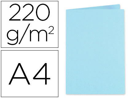 CLASSIFICADOR EXACOMPTA FOLDYNE DIN A4 AZUL CLARO 250 GR
