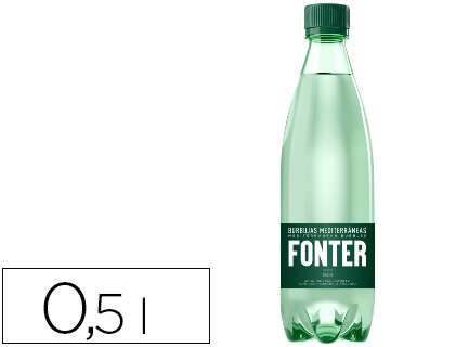 AGUA MINERAL NATURAL FONTER COM GAS GARRAFA DE 500ML