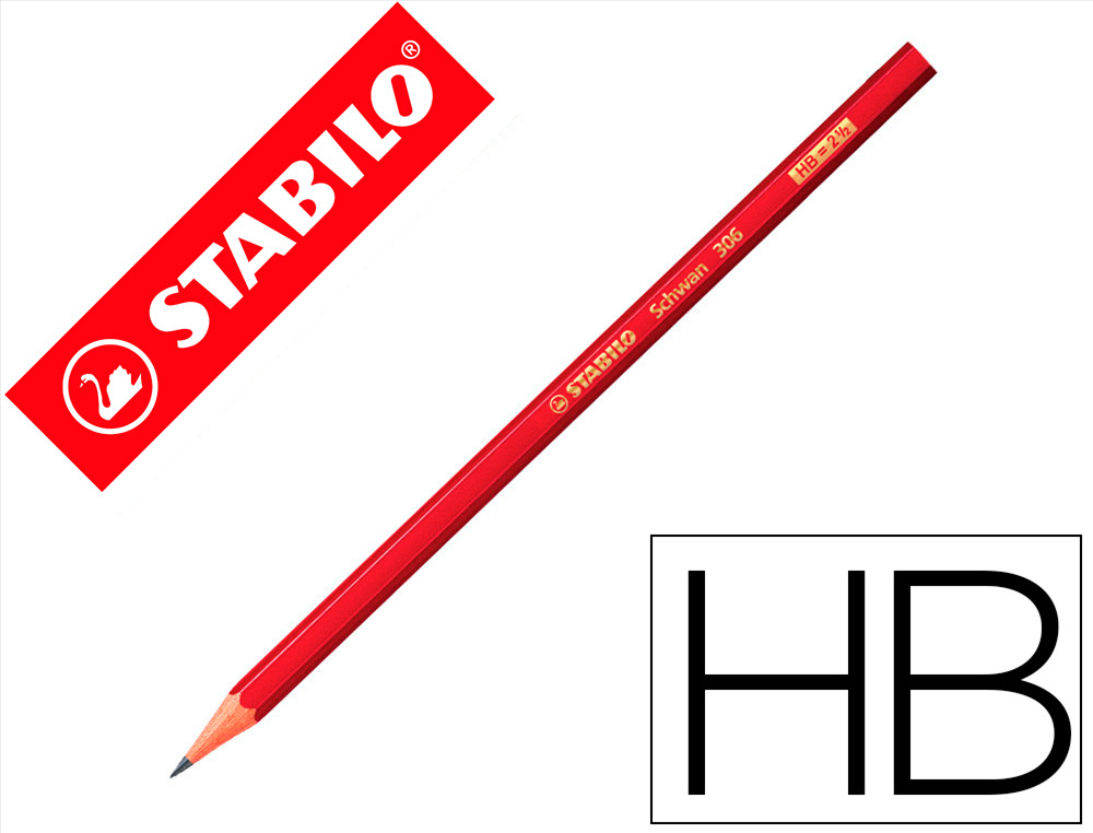 LAPIS DE GRAFITE STABILO SWANO 306 HB UNIDADE